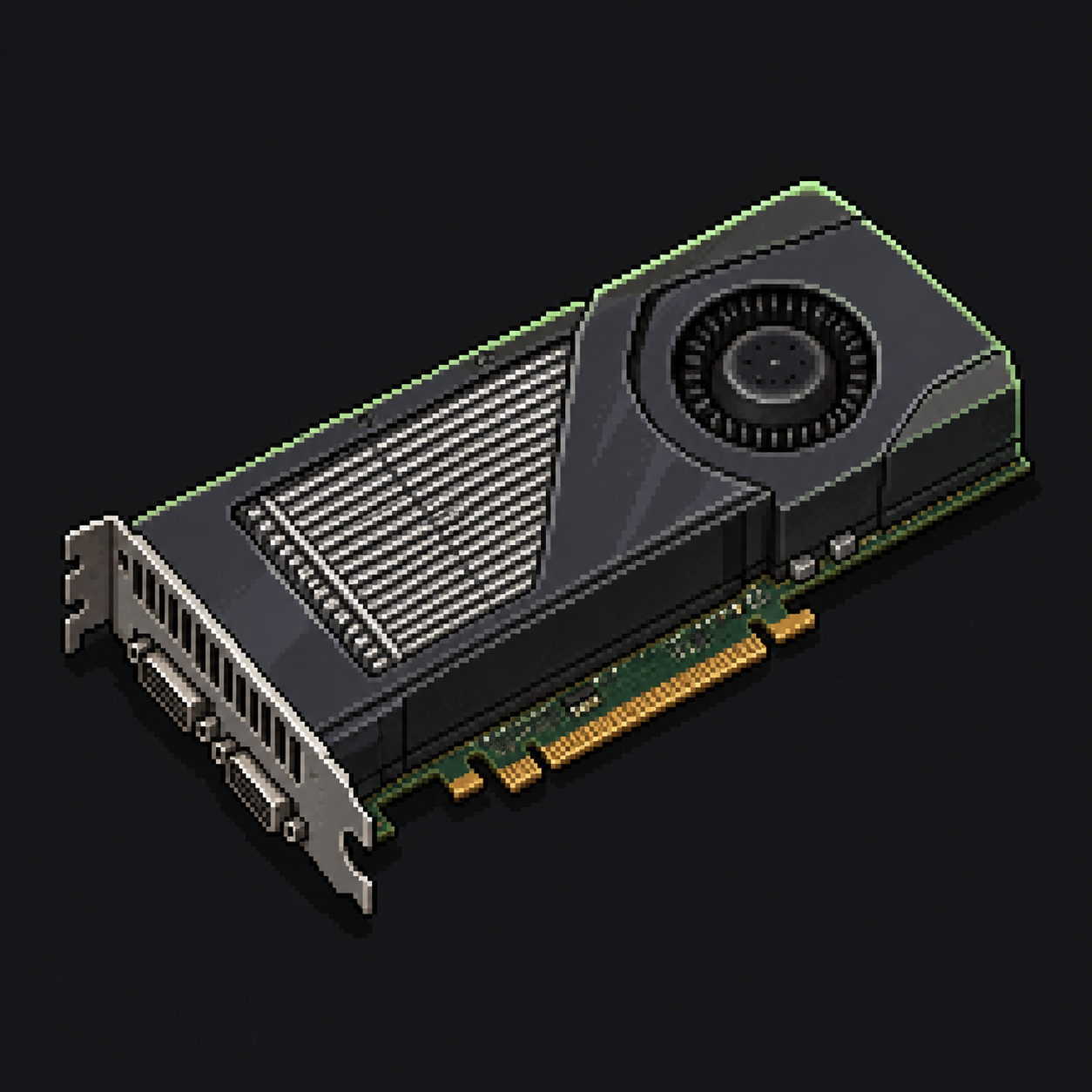 Pixel art GeForce 9800 GT